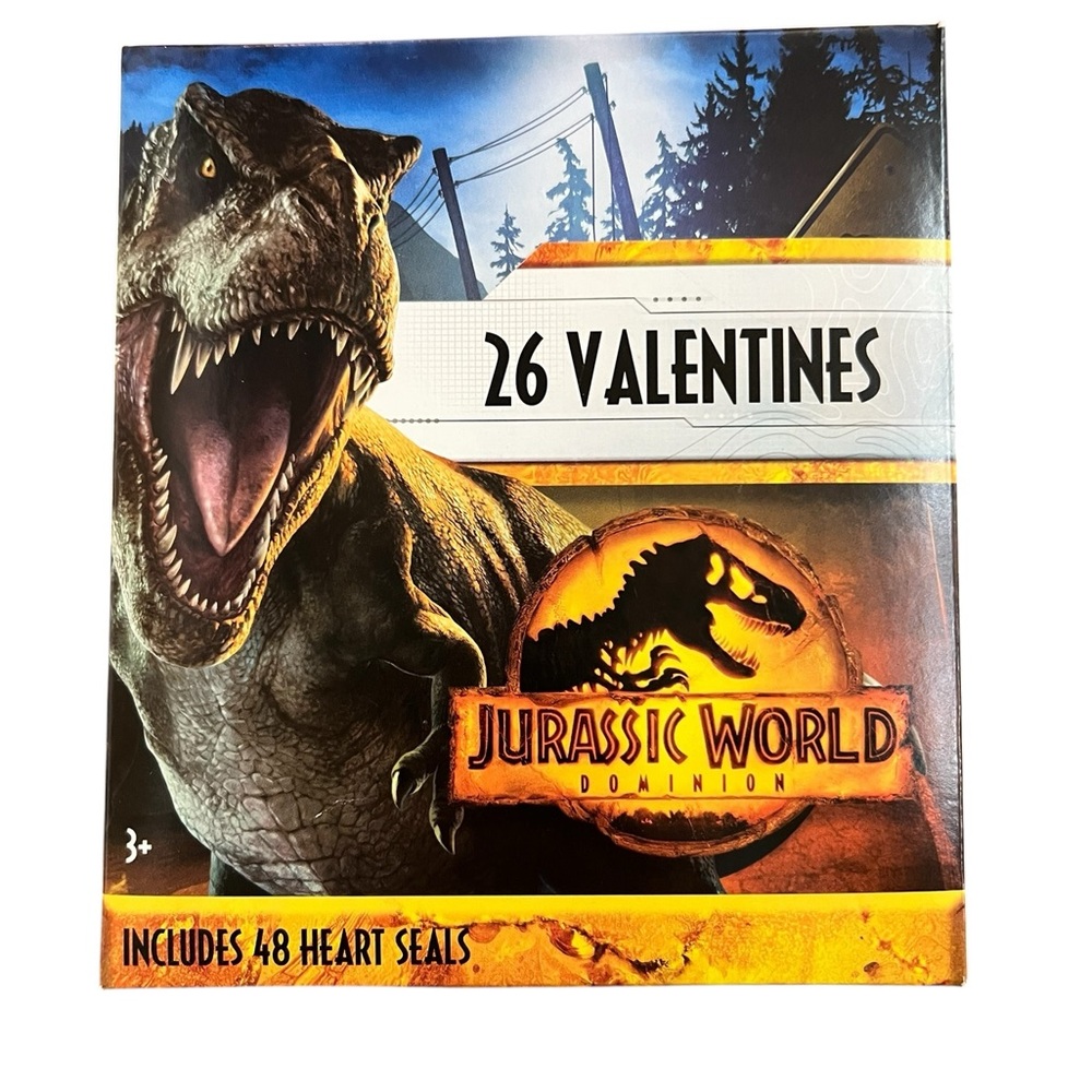 Jurassic World Dominion Valentine's Day Cards